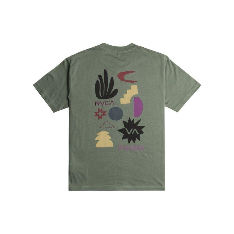 RVCA - PAPER CUTS SS TEE - SURPLUS - T-Shirt