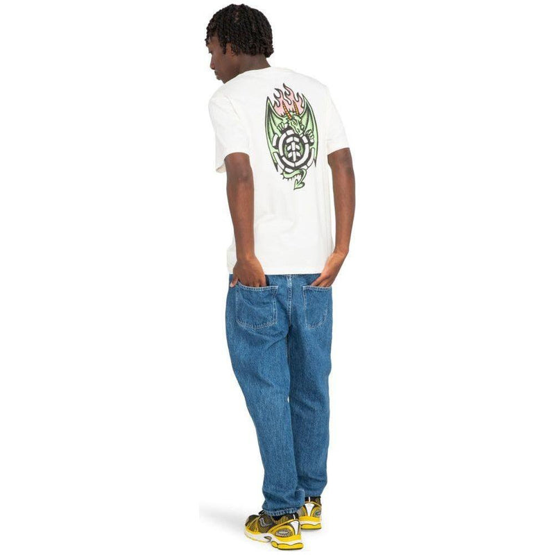 Element - DRAGON SS - EGRET - T-Shirt