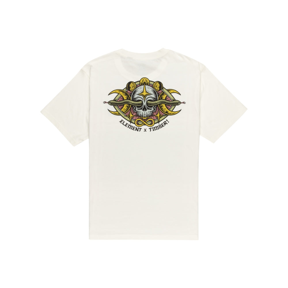 Element - TIMBER SIGHT SS - EGRET - T-Shirt