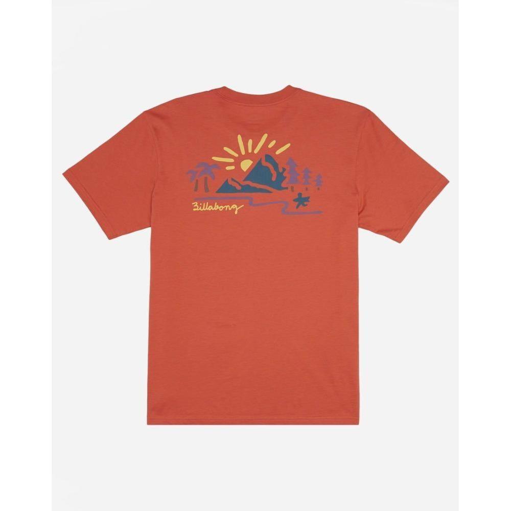 Billabong - PANORAMA SS - CORAL - T-Shirt
