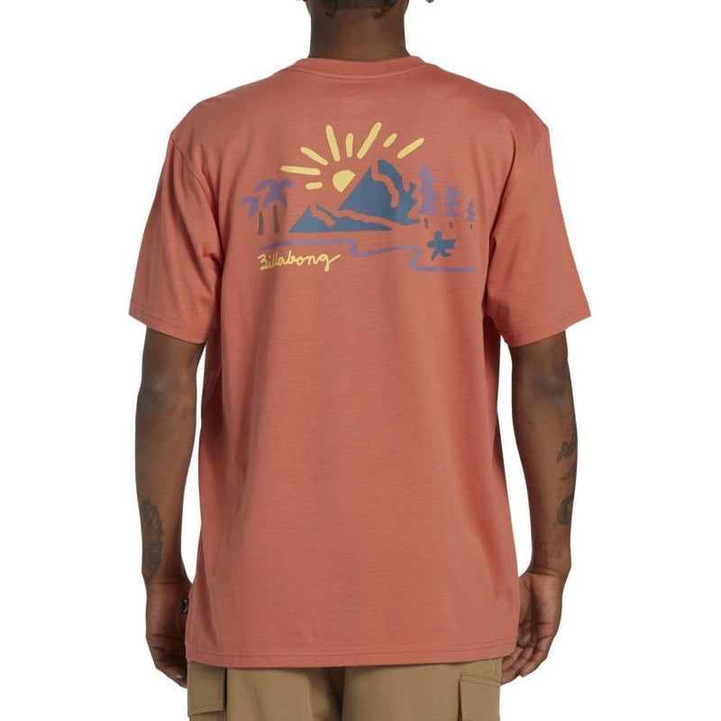 Billabong - PANORAMA SS - CORAL - T-Shirt