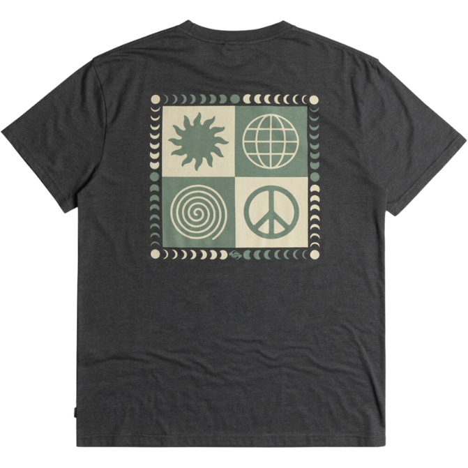 Quiksilver - PEACE PHASE SS TEE - TARMAC - T-Shirt