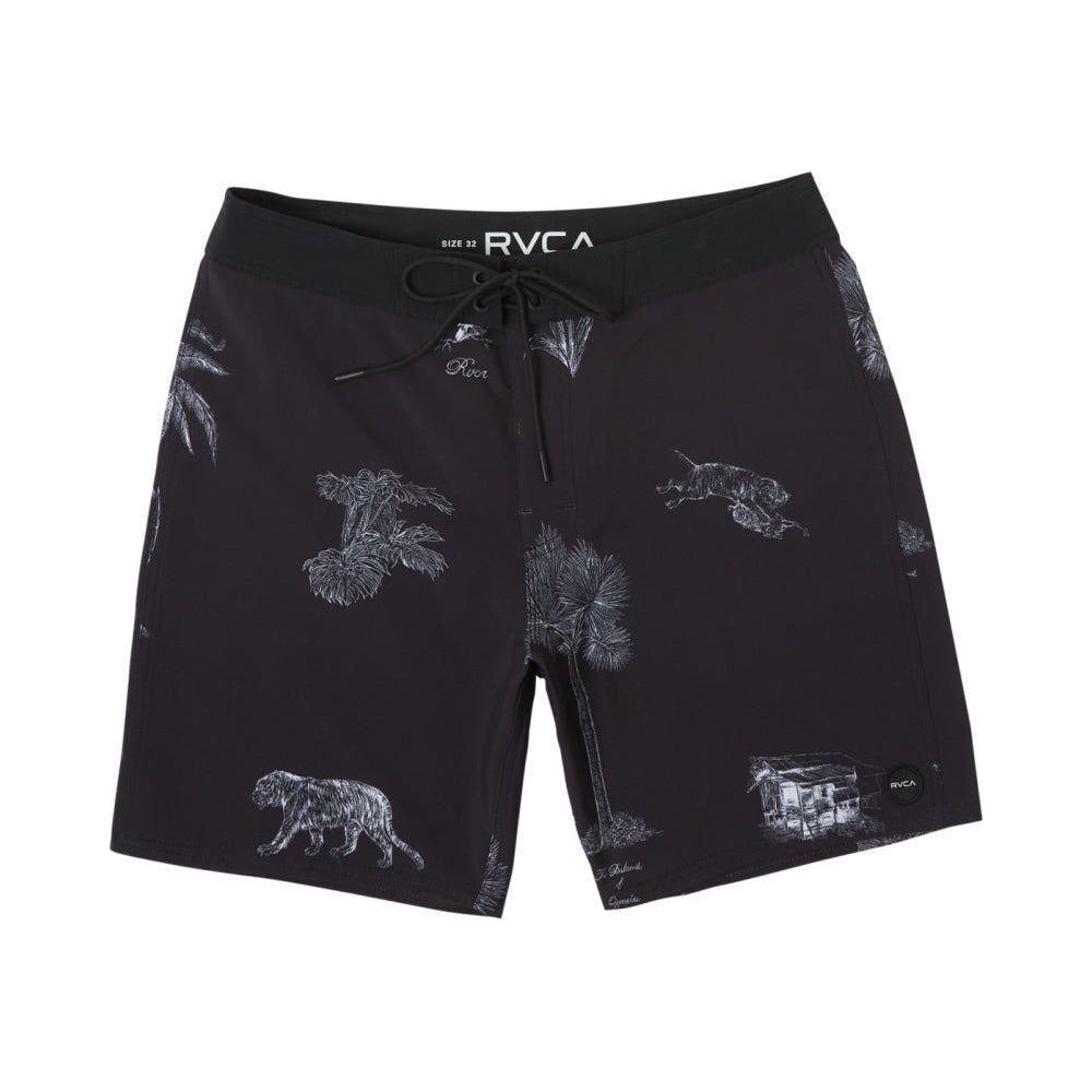 RVCA - VA PIGMENT TRUNK - BLACK/WHITE - Swimshort Men