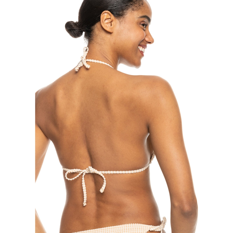 Roxy - GINGHAM TIKI TRI - PORCINI - Bikini Top