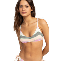 Roxy - VISTA STRIPE STRAPPY BRA - AGAVE GREEN VERY VISTA STRIPE - Bikini Top