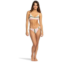 Roxy - VISTA STRIPE TIE SIDE CHEEKY - AGAVE GREEN VERY VISTA STRIPE - Bikini Hose