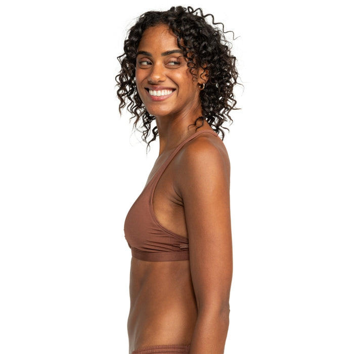Roxy - SILKY ISLAND ELONGATED BRA - ROOT BEER - Bikini Hose