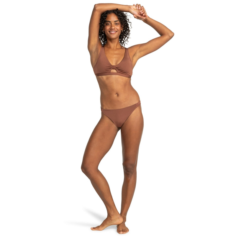 Roxy - SILKY ISLAND ELONGATED BRA - ROOT BEER - Bikini Hose