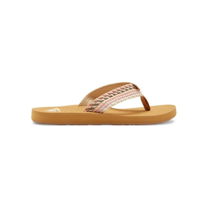 Roxy - PORTO ROPE - NATURAL/CRAZY PINK - Flip Flop