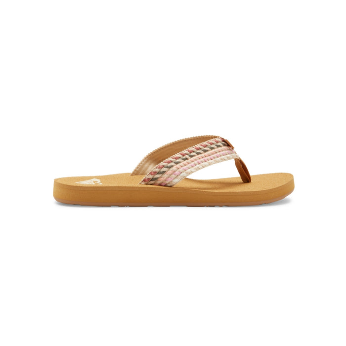 Roxy - PORTO ROPE - NATURAL/CRAZY PINK - Flip Flop