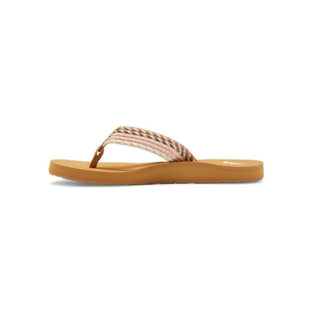 Roxy - PORTO ROPE - NATURAL/CRAZY PINK - Flip Flop