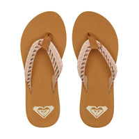 Roxy - PORTO ROPE - NATURAL/CRAZY PINK - Flip Flop