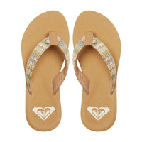 Roxy - PORTO RAFFIA II - MULTI/OLIVE - Flip Flop