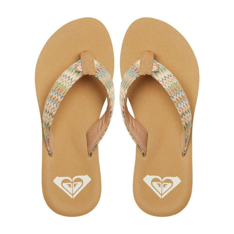 Roxy - PORTO RAFFIA II - MULTI/OLIVE - Flip Flop