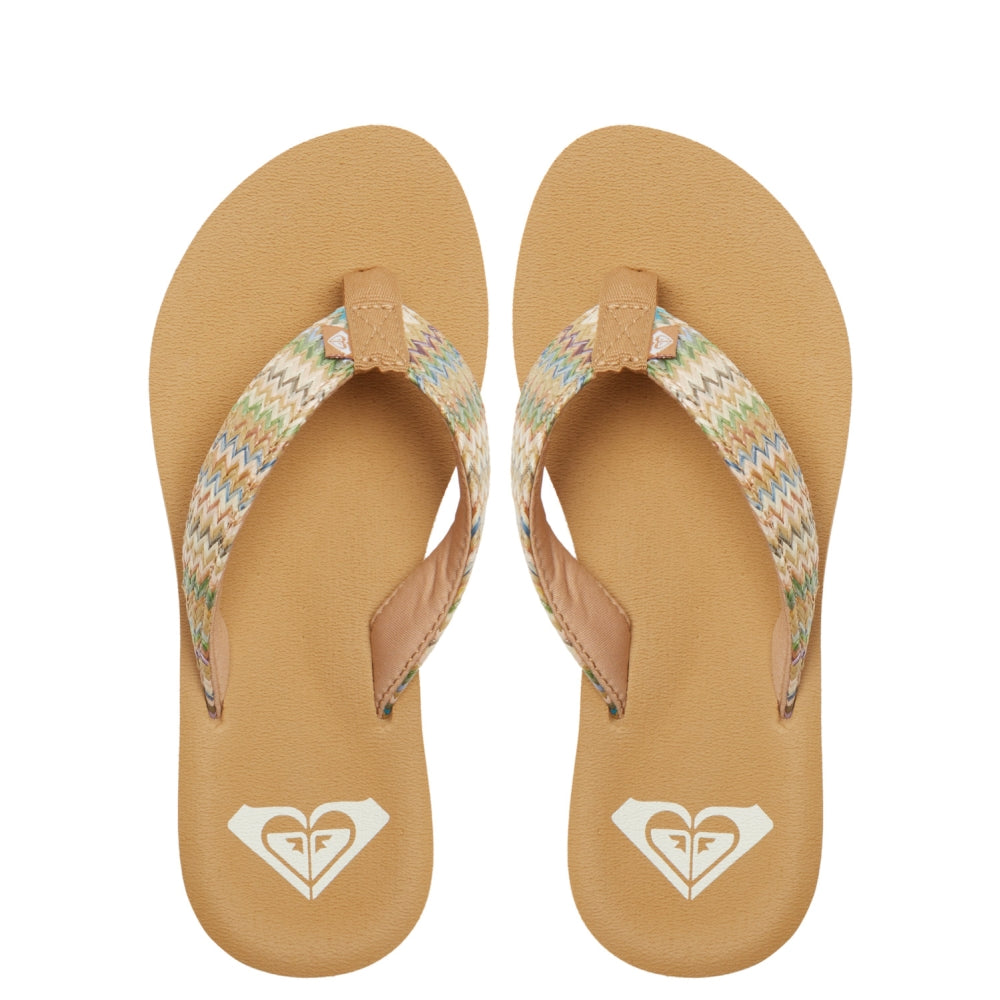 Roxy - PORTO RAFFIA II - MULTI/OLIVE - Flip Flop