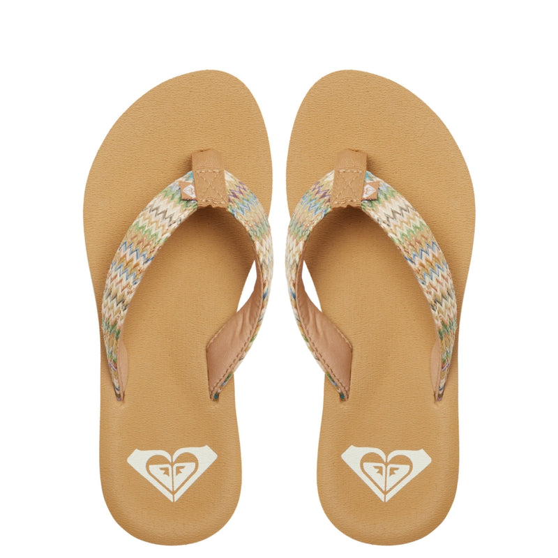 Roxy - PORTO RAFFIA II - MULTI/OLIVE - Flip Flop