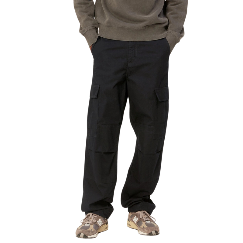 Carhartt - Regular Cargo Pant - Black rinsed - Cargo Pant