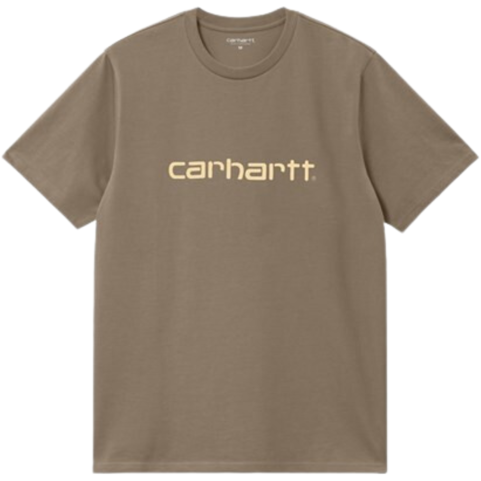 Carhartt - S/S Script T-Shirt - Branch / Rattan - T-Shirt