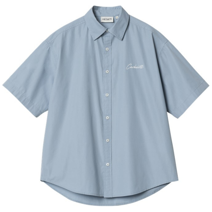 Carhartt - W S/S Jaxon Shirt - Frosted Blue / Wax - Kurzarmhemd
