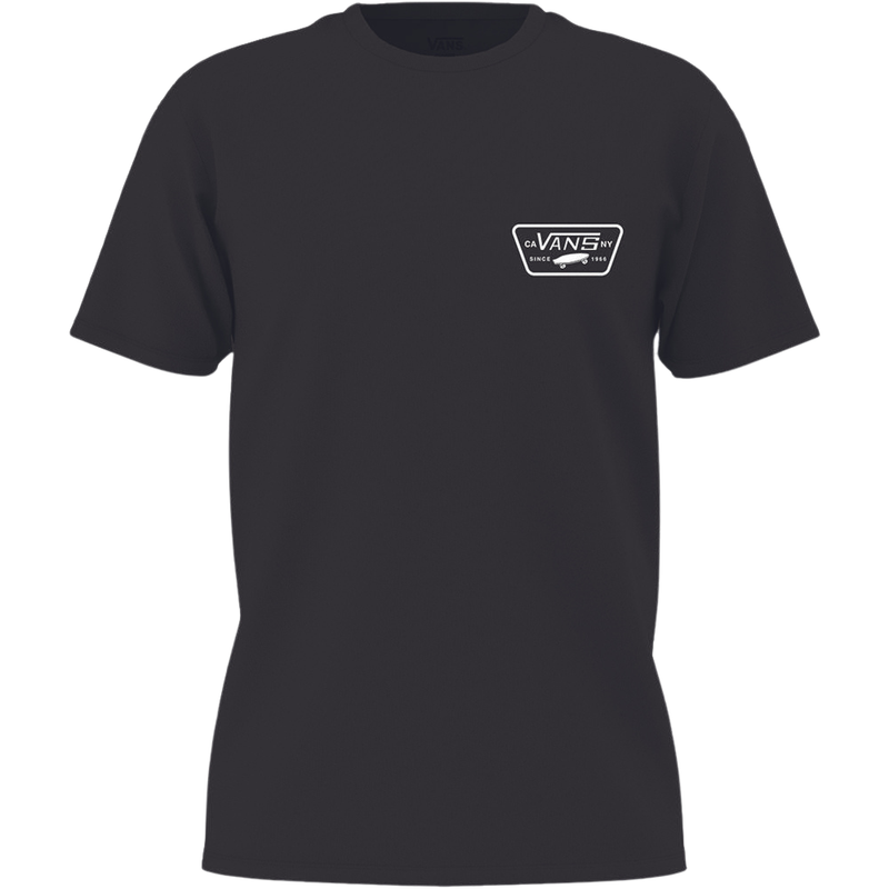 Vans - FULL PATCH BACK SS TEE  - Black/White - T-Shirt