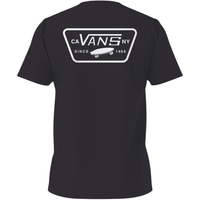 Vans - FULL PATCH BACK SS TEE  - Black/White - T-Shirt