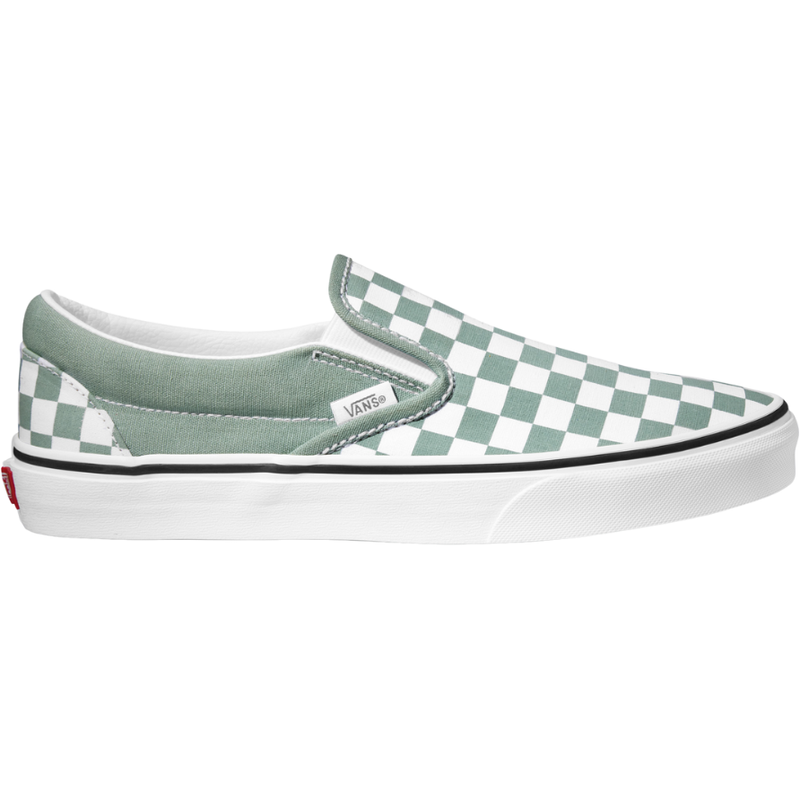 Vans - Classic Slip-On    - COLOR THEORY CHECKERBOARD ICEBERG GREEN - Slip-On