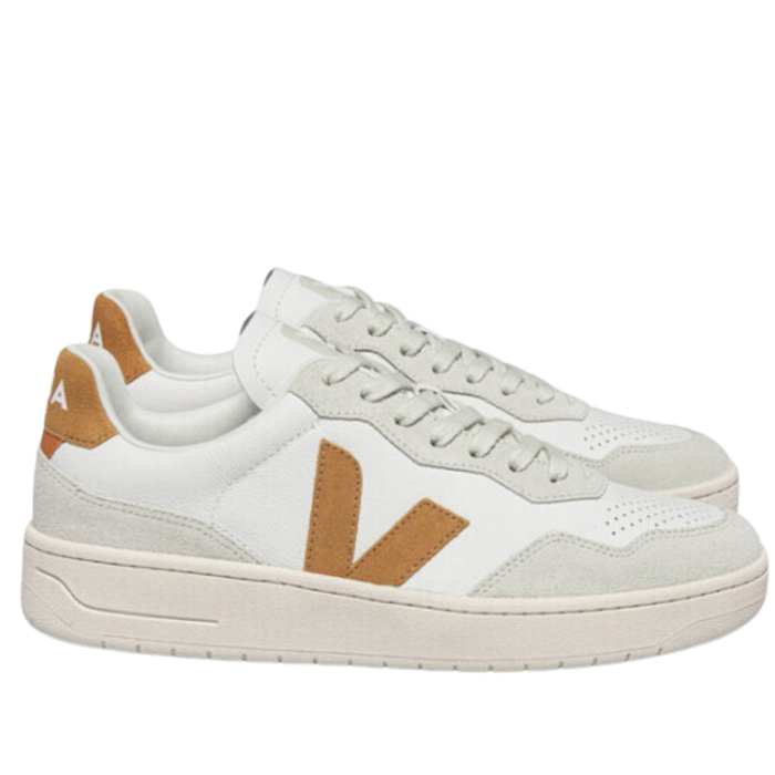 Veja - V-90 - EXTRA-WHITE-UMBER - Sneaker