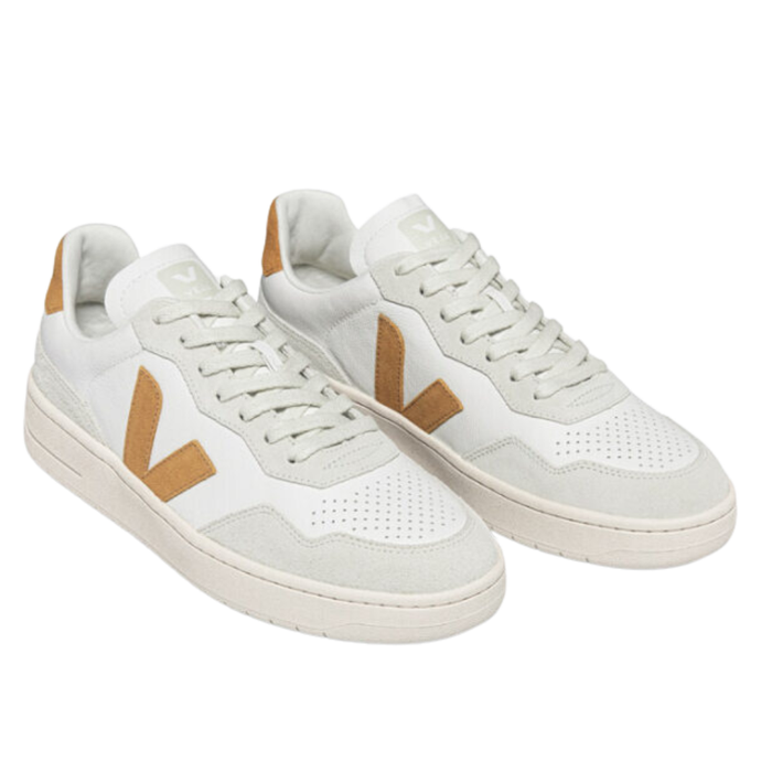 Veja - V-90 - EXTRA-WHITE-UMBER - Sneaker