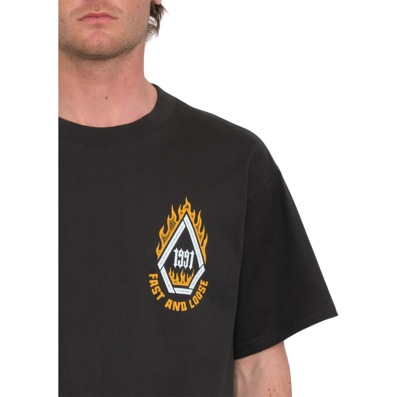 Volcom - SKATE VITALS FAST N LOOSE SST - STEALTH - T-Shirt