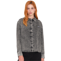 Volcom - ASPHALT SHIRT LS - BLACK - Langarmhemd