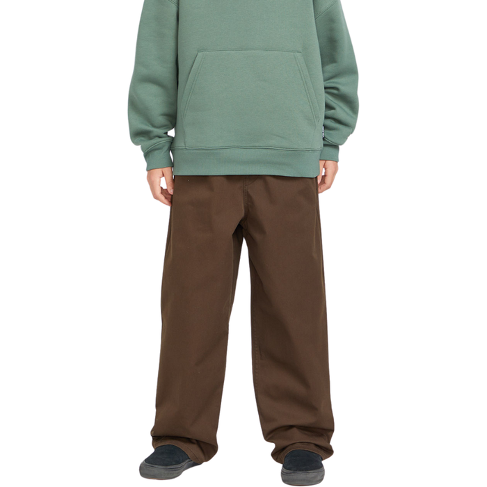 Volcom - FREAZY EW PANT - DARK BROWN - Baggy Fit Pant