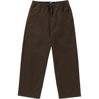 Volcom - FREAZY EW PANT - DARK BROWN - Baggy Fit Pant
