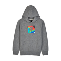 Fox - YTH SCANS FLEECE PO  - HEATHER GRAPHITE - Hoodie