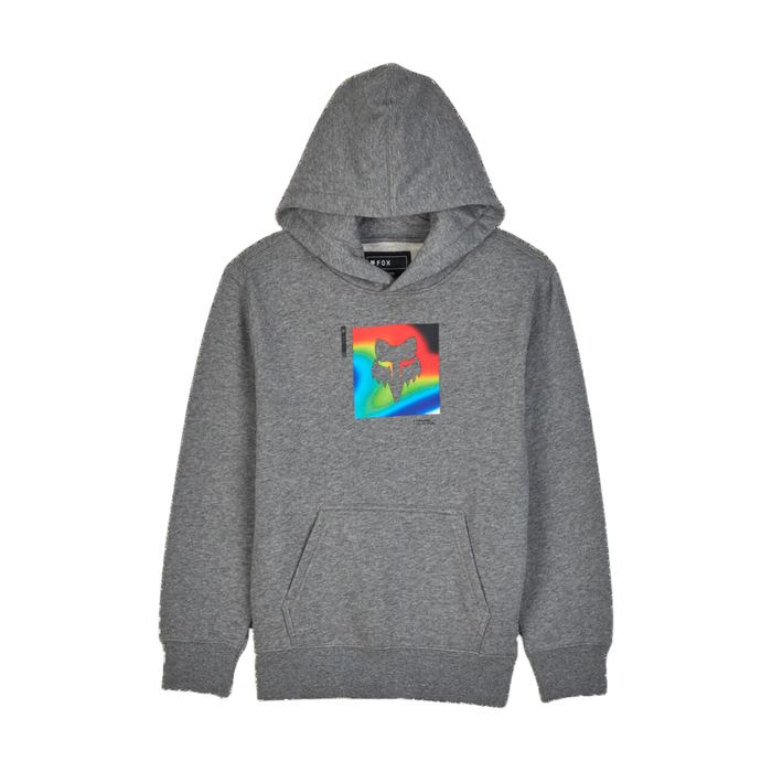 Fox - YTH SCANS FLEECE PO  - HEATHER GRAPHITE - Hoodie