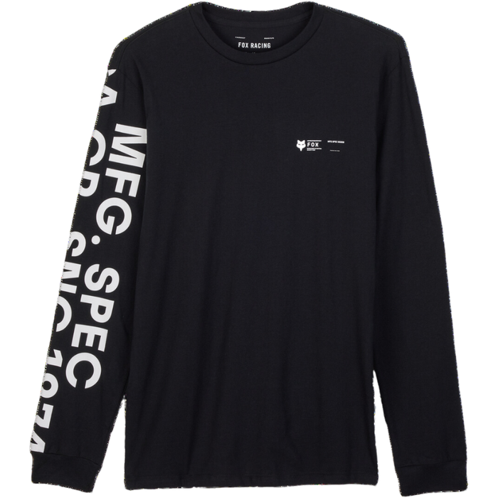 Fox - BARGE PREM LS TEE  - BLACK - T-Shirt Langarm