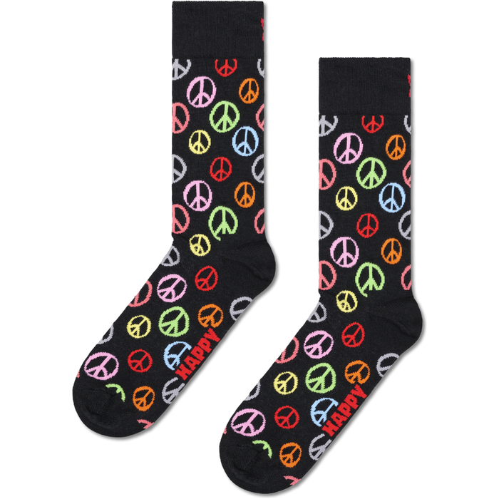 Happy Socks - Peace Sock - Black - Socken