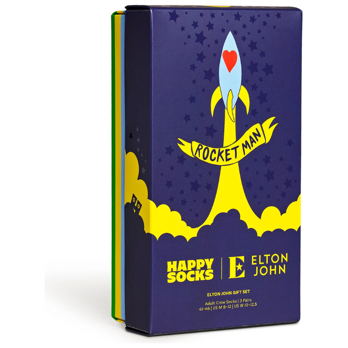 Happy Socks - Elton John 3-Pack Gift Set - Black - Socken