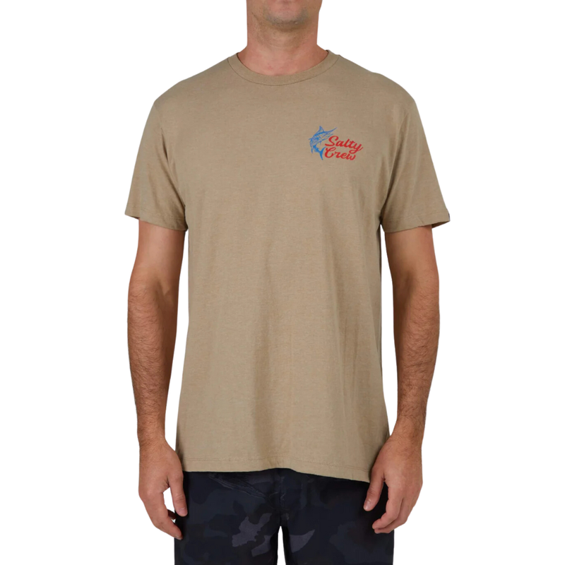 Salty Crew - JACKPOT STANDARD S/S TEE - Khaki Heather - T-Shirt