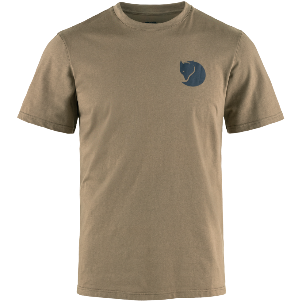 Fjällräven - Walk With Nature T-shirt  - Suede Brown - T-Shirt
