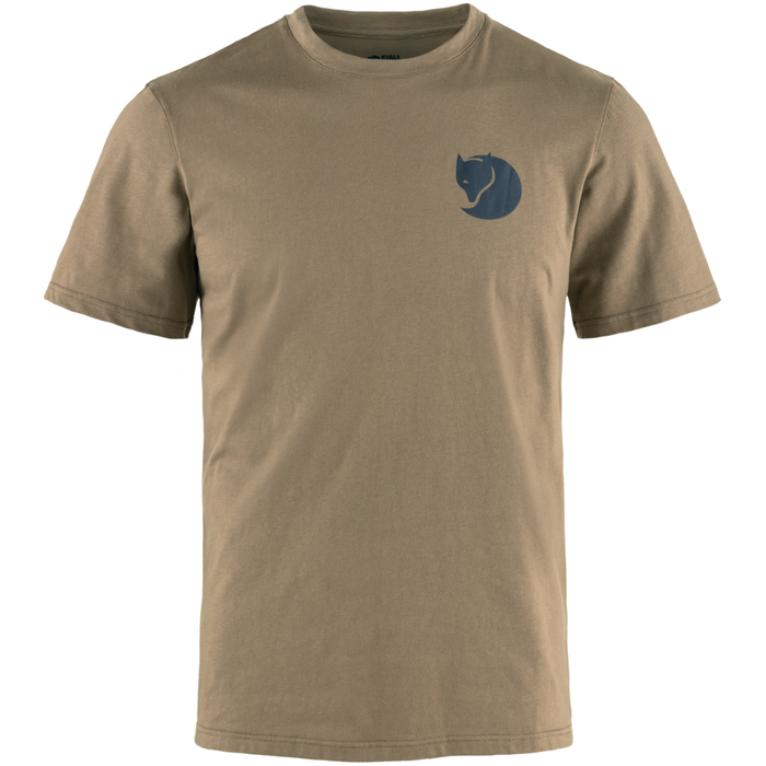 Fjällräven - Walk With Nature T-shirt  - Suede Brown - T-Shirt