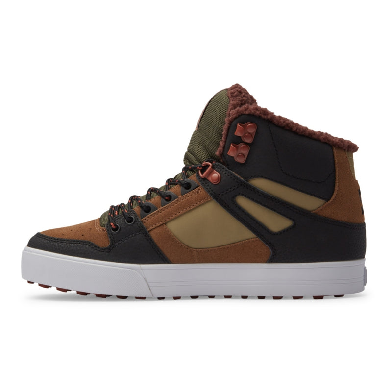 DC - PURE HIGH-TOP WC WNT - BROWN/BROWN/GREEN - Winterschuh