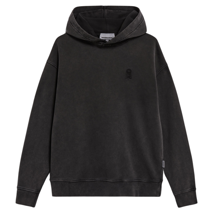 Armed Angels - Tubaa Gmt Dye - Black Washed - Hoodie