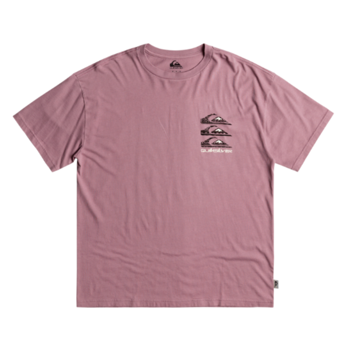 Quiksilver - Vertical Logos Tee - Grape Shake - T-Shirt
