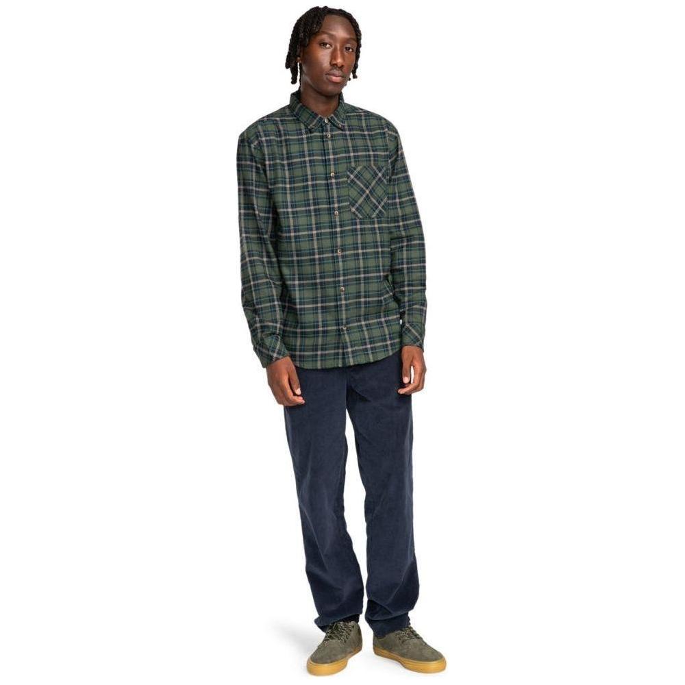Element - Ivy LS - Deep Forest Plaid - Langarmhemd