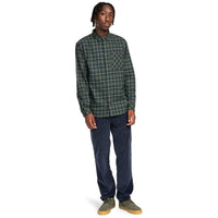 Element - Ivy LS - Deep Forest Plaid - Langarmhemd