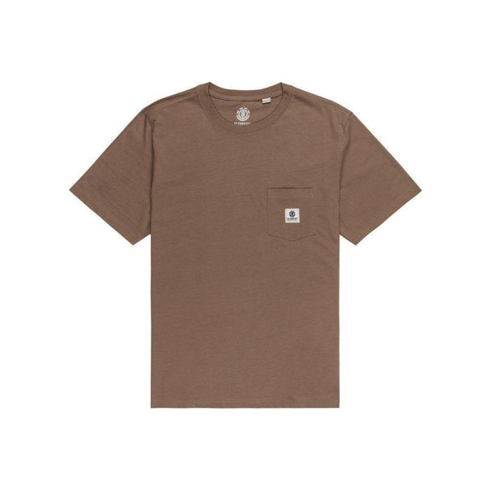Element - Basic Pocket Label SS - Walnut - T-Shirt