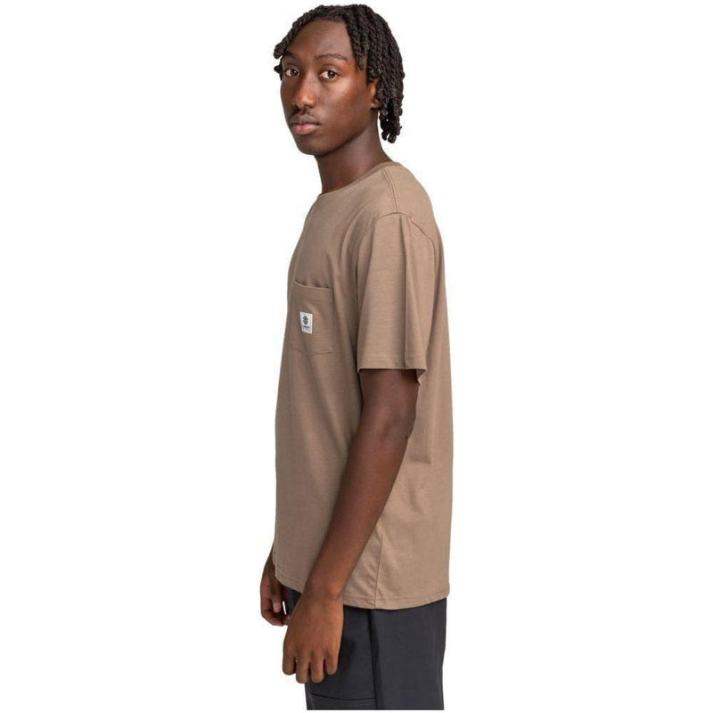 Element - Basic Pocket Label SS - Walnut - T-Shirt