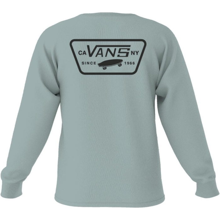 Vans - Full Patch Back LS - Gray Mist/Black - T-Shirt Langarm