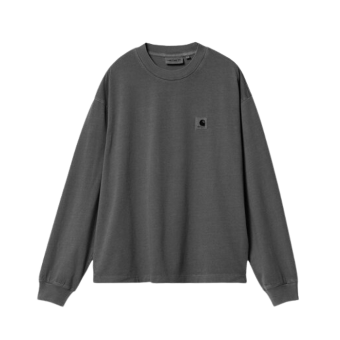 Carhartt - W L/S Nelson T-Shirt - Graphite - T-Shirt Langarm