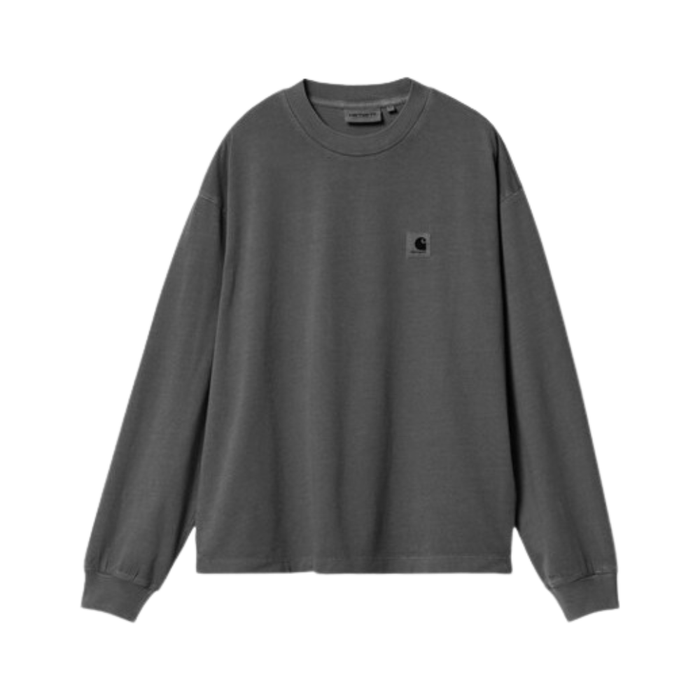 Carhartt - W L/S Nelson T-Shirt - Graphite - T-Shirt Langarm